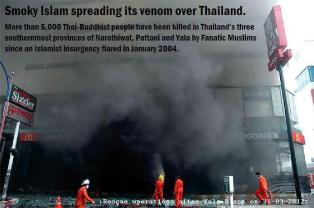 Islamic  Bombings in South Thailand Leave 14 Dead, 340 Injured