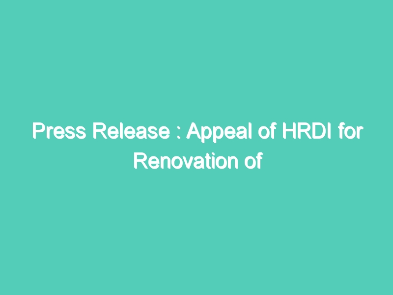 Press Release : Appeal of HRDI for Renovation of the Vandalized Statutes in SriLanka and Acation against the Perpetrators