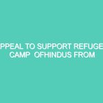 APPEAL TO SUPPORT REFUGEE CAMP  OFHINDUS FROM PAKISTAN BEING RUN BY HRDI