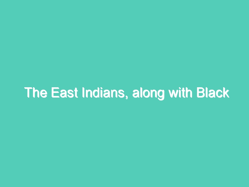 The East Indians, along with Black Afro-Caribbeans (“West Indians”), one of the two major ethnic groups in Trinidad and Tobago, Guyana and Suriname     ( Part – 2 )