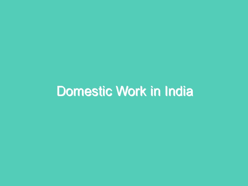 Domestic Work in India