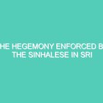 THE HEGEMONY ENFORCED BY THE SINHALESE IN SRI LANKA