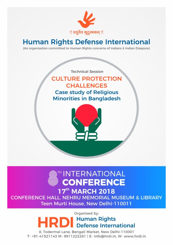 CULTURE PROTECTION CHALLANGES – Case Study of Religious Minorities in Bangladesh