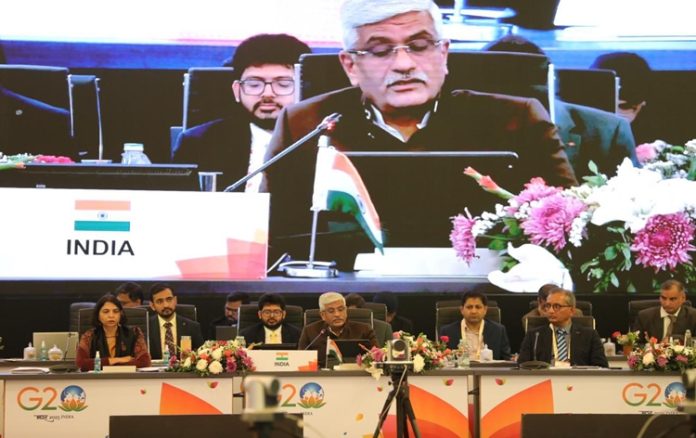 Union Minister Gajendra Singh Shekhawat addresses G20 Employment Working Group in Jodhpur
